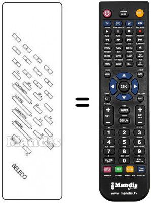 Replacement remote control REMCON166 Replacement remote control REMCON166