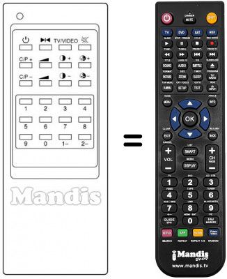 Replacement remote control Samsung CF346Z
