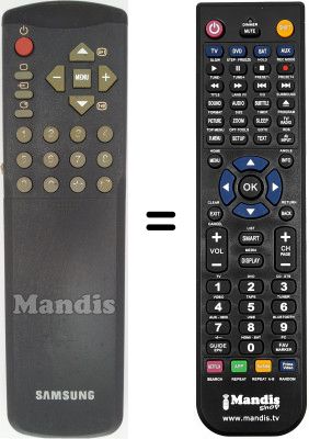 Replacement remote control Samsung CX5312W Replacement remote control Samsung CX5312W