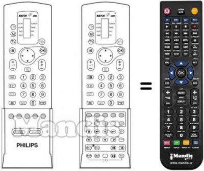 Replacement remote control REMCON642 Replacement remote control REMCON642