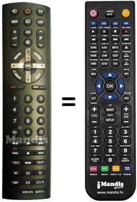 Replacement remote control REMCON559 Replacement remote control REMCON559