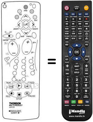 Replacement remote control REMCON257 Replacement remote control REMCON257