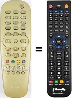 Replacement remote control Philips 482221830617