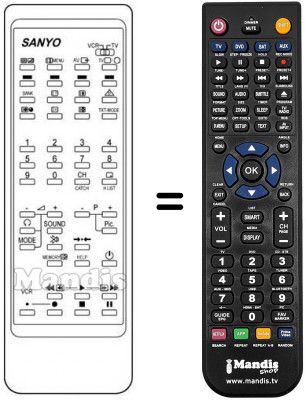Replacement remote control Sanyo CEP2576T