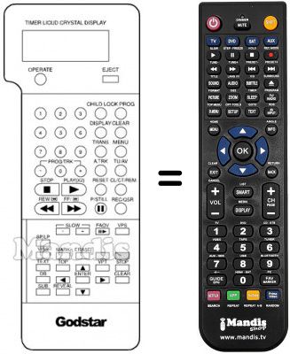Replacement remote control LG 597-080E