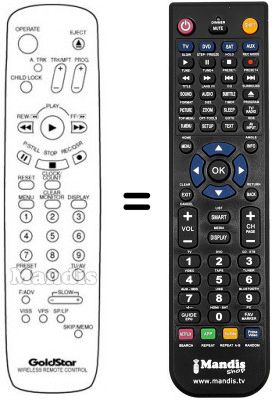 Replacement remote control LG 597-086F