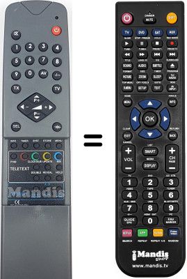 Replacement remote control Beko NR27120R