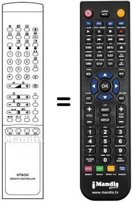 Replacement remote control Hitachi CS2832TA Replacement remote control Hitachi CS2832TA