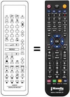 Replacement remote control REMCON639 Replacement remote control REMCON639