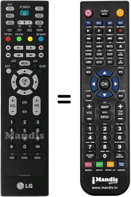 Replacement remote control LG 42PC3RV-TV Replacement remote control LG 42PC3RV-TV