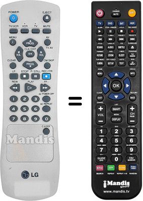 Replacement remote control LG LV713 Replacement remote control LG LV713