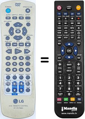 Replacement remote control LG DV8600C Replacement remote control LG DV8600C