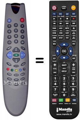 Replacement remote control Beko 33BCTL5NTX