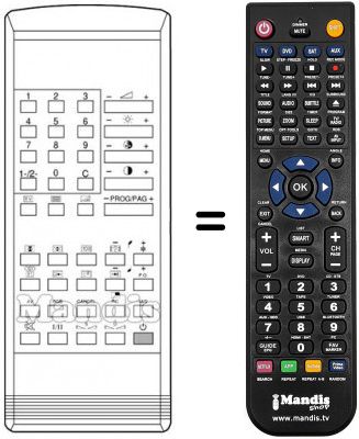 Replacement remote control REMCON274