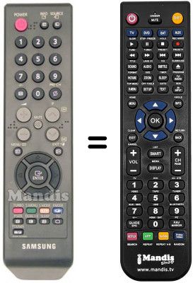 Replacement remote control Samsung AA59-00399D Replacement remote control Samsung AA59-00399D