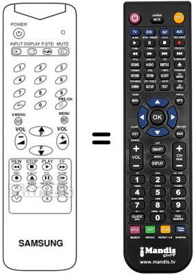 Replacement remote control AA59-10033 Replacement remote control AA59-10033