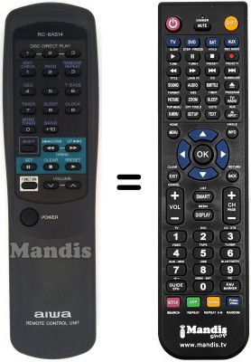 Replacement remote control RC-6AS14