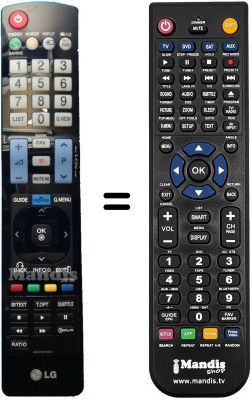 Replacement remote control AKB73275611 Replacement remote control AKB73275611