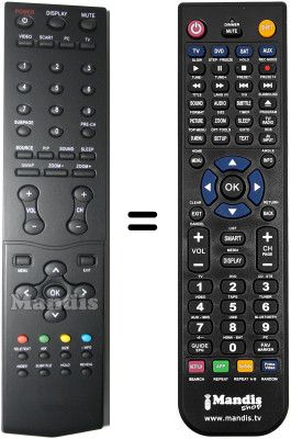 Replacement remote control AOC L37W781B