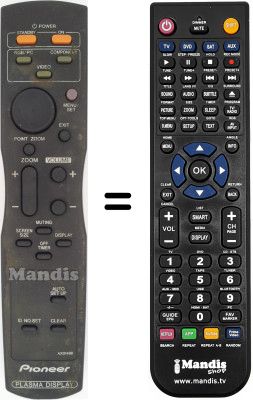 Replacement remote control Pioneer PDP42MVE1
