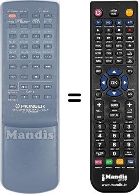 Replacement remote control Pioneer XR-P340