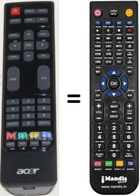 Replacement remote control Acer AT2026ML