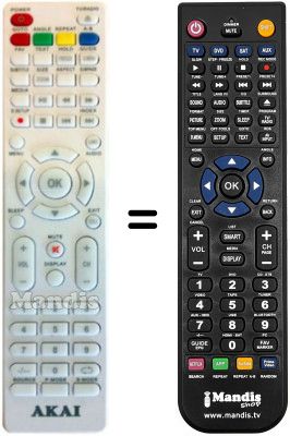 Replacement remote control Akai AKA008