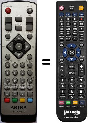 Replacement remote control AKIRA DHB-B36HU