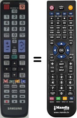 Replacement remote control Samsung UE46C6735USXXE