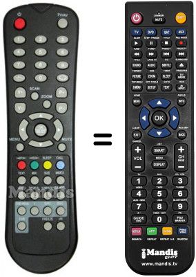 Replacement remote control United UTV21X83D