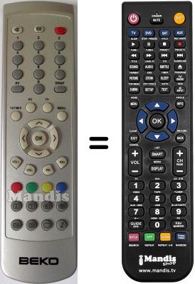 Replacement remote control Beko HDL3206S