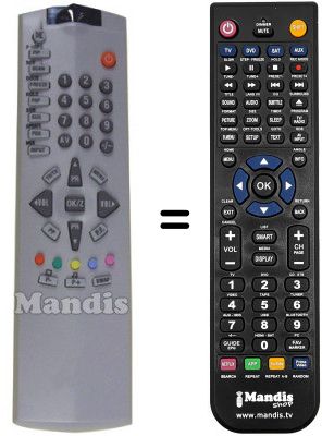 Replacement remote control Akai CTB32PK8A