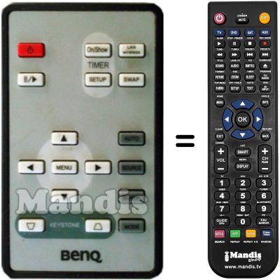 Replacement remote control Benq004