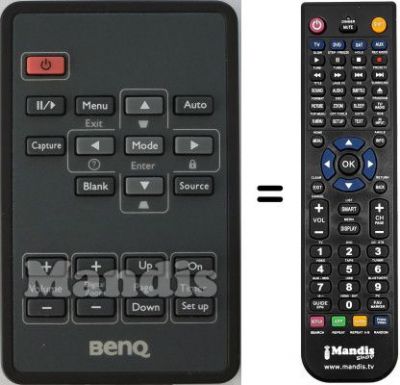 Replacement remote control Benq MP620