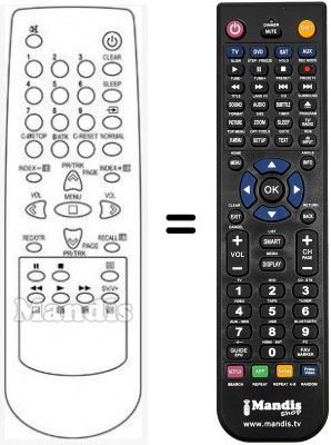 Replacement remote control Daewoo 24H4T1 Replacement remote control Daewoo 24H4T1