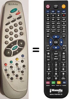 Replacement remote control Bluesky RC1040