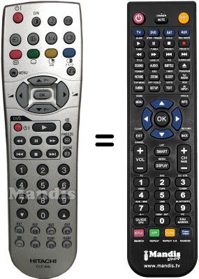 Replacement remote control Hitachi 42PD5200E