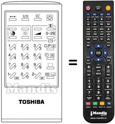 Replacement remote control CT-9133