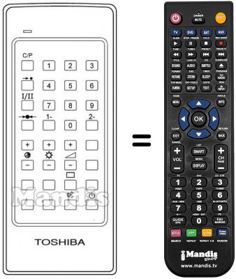 Replacement remote control CT-9140