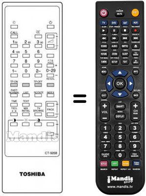 Replacement remote control CT-9268