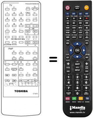 Replacement remote control CT-9470