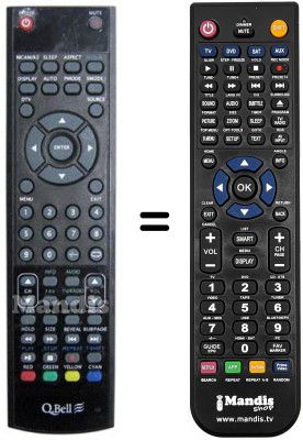 Replacement remote control Akai AKTV2602