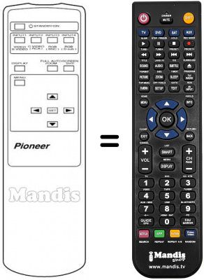 Replacement remote control Pioneer PDP502MXE