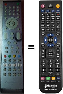 Replacement remote control Continental Edison CE81HDV32P