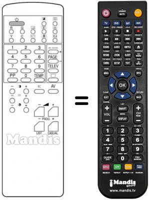 Replacement remote control Daewoo DMQ2993 Replacement remote control Daewoo DMQ2993