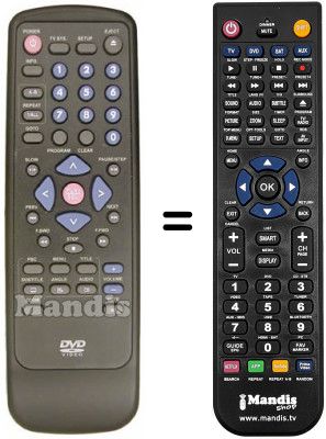 Replacement remote control REMCON1102