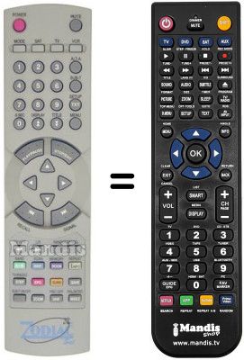 Replacement remote control REMCON140