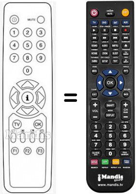 Replacement remote control RC211