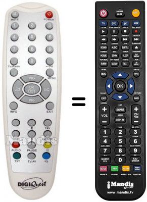 Comandament a dist&agrave;ncia equivalent REMCON645