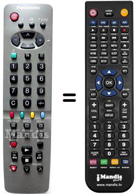 Replacement remote control Panasonic TX-14S4